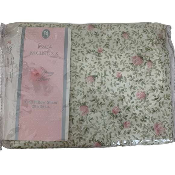 NIP Jessica McClintock Floral Pillow Sham X1 - Picture 1 of 9